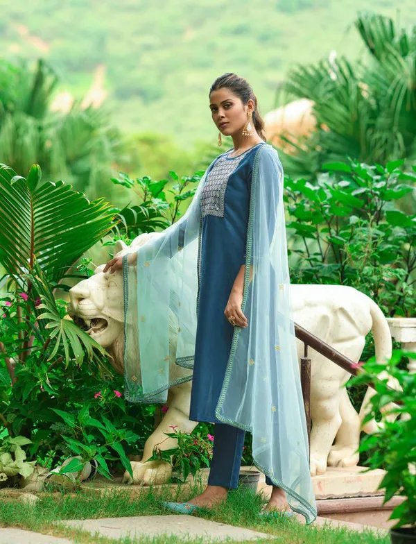 Blue_Embroidered_Kurta_Set_with_Elegant_Dupatta