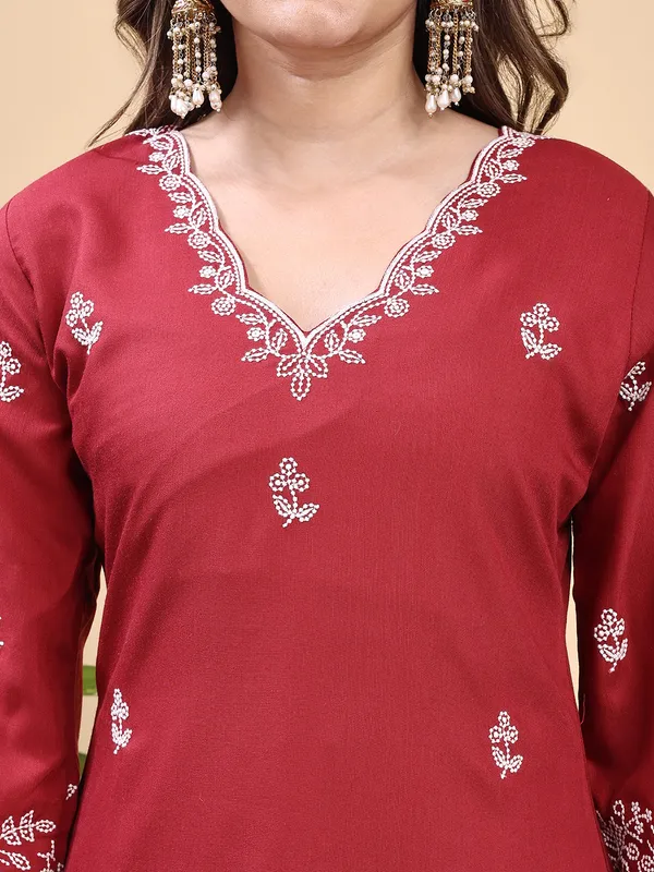 Green_Embroidered_Kurta_Set_with_Matching_Pant_and_Dupatta