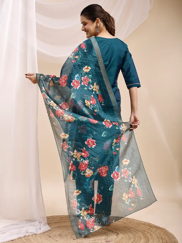 Green_Embroidered_Straight_Kurta_Set_with_Floral_Printed_Dupatta
