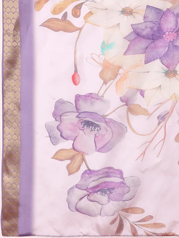 LAVENDAR_Art_Silk_Embroidered_Kurti__Pant_Dupatta_Set_For_Women