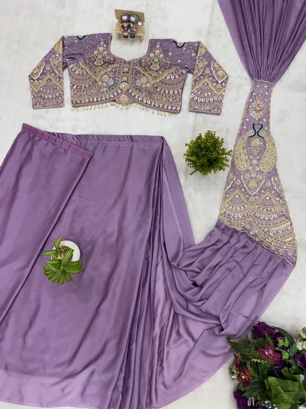 LAVENDER_TRENDING_READY_TO_WEAR_SAREE_WITH_FULLY_EMBROIDERED_STYLIST_BLOUSE_