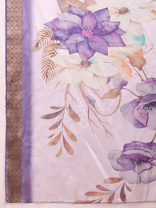 Lavendar_Art_Silk_Embroidered_Kurti_Pant_Dupatta_Set_For_Women