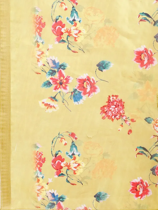 Lemon_Embroidered_Straight_Kurta_Set_with_Floral_Printed_Dupatta