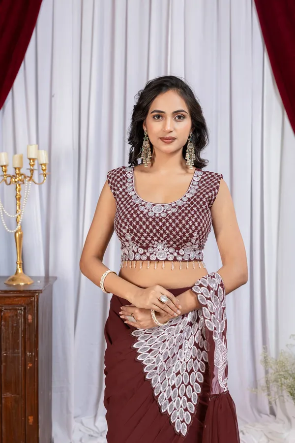 MAROON_TRENDING_READY_TO_WEAR_SAREE_WITH_FULLY_EMBROIDERED_STYLIST_BLOUSE