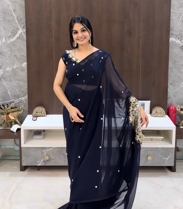NAVY_BLUE_STYLES_HAND_WORKED,_DRAPE_SAREE_ON_FAUX_GEORGETTE_