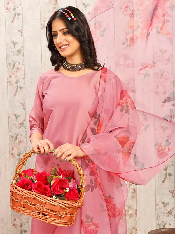 PEACH_Trendy_Straight_Kurta_Pant_Set_with_Designer_Dupatta