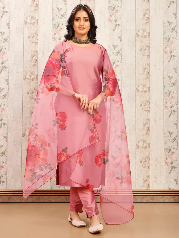 PEACH_Trendy_Straight_Kurta_Pant_Set_with_Designer_Dupatta