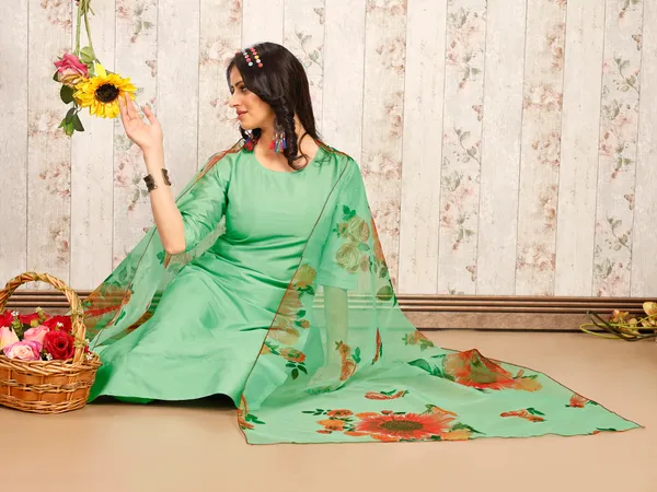 PISTA_Trendy_Straight_Kurta_Pant_Set_with_Designer_Dupatta