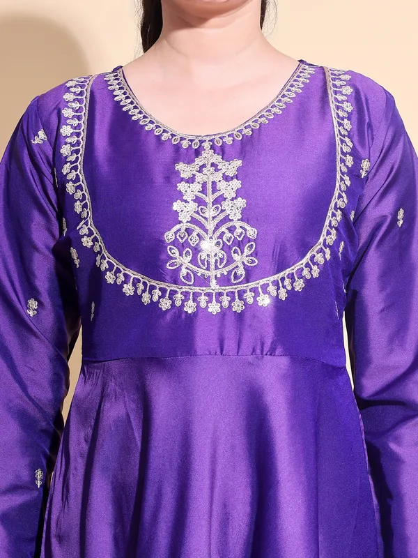 PURPLE__Art_Silk_Embroidered_Anarkali_Pant_Dupatta_Set_For_Women