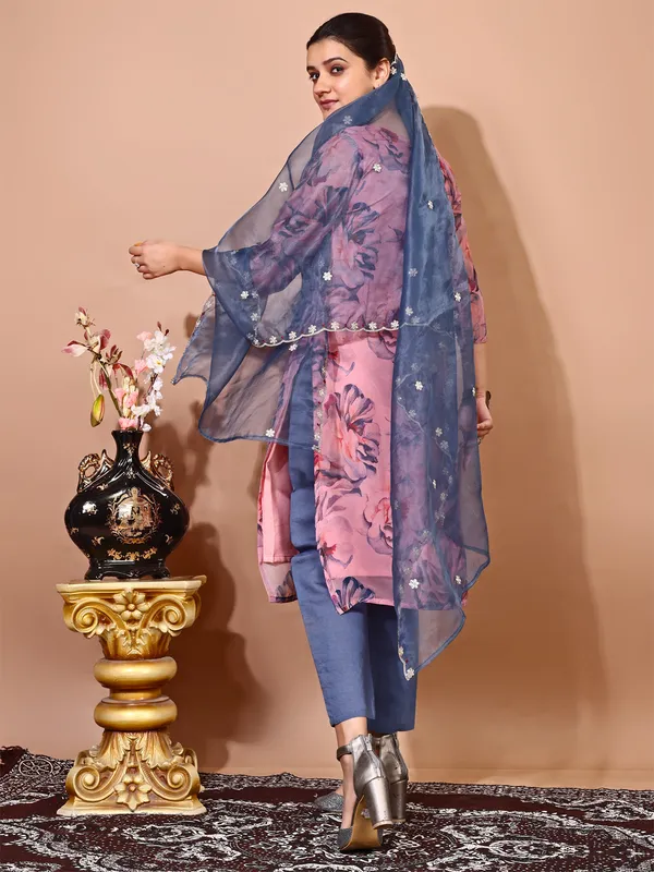 Peach_Trendy_Straight_Kurta_Pant_Set_with_Designer_Dupatta