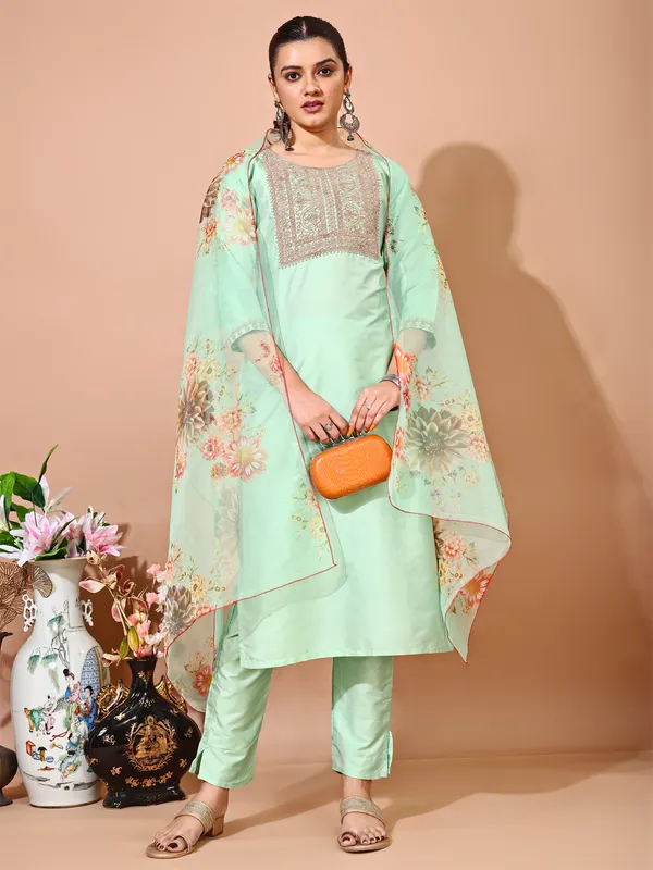 Pista_Art_Silk_Embroidered_Kurti_Pant_Dupatta_Set_For_Women