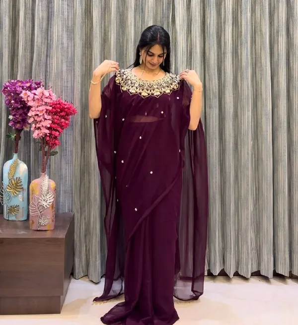 WINE_STYLES_HAND_WORKED,_DRAPE_SAREE_ON_FAUX_GEORGETTE_