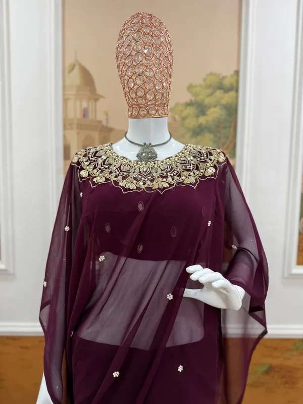 WINE_STYLES_HAND_WORKED,_DRAPE_SAREE_ON_FAUX_GEORGETTE_