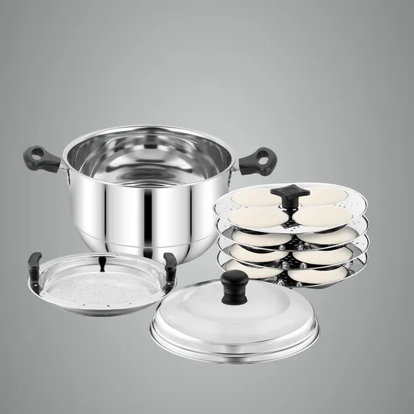 Silver_Stainless_Steel_Idli_Maker_(_4_Plates_With_16_Idlis_Pot_)