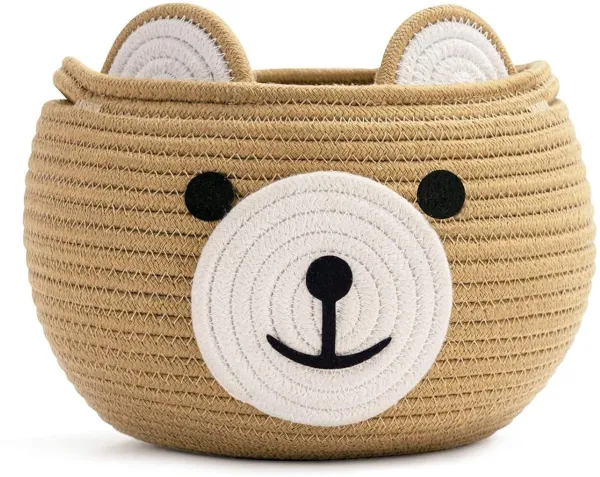 Cotton_Rope_Storage_Basket_with_Cute_Bear_Face_–_Handcrafted_Baby_Nursery_Organizer,_Toy_Bin_&_Home_Décor_Basket_|_Ø_25_cm_×_H_18_cm_|_100%_Natural_Cotton_|_Baby_Shower_Gift