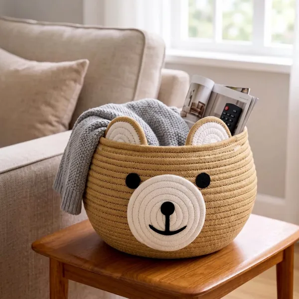 Cotton_Rope_Storage_Basket_with_Cute_Bear_Face_–_Handcrafted_Baby_Nursery_Organizer,_Toy_Bin_&_Home_Décor_Basket_|_Ø_25_cm_×_H_18_cm_|_100%_Natural_Cotton_|_Baby_Shower_Gift