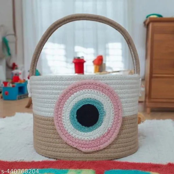 White_And_Blue_Evil_Eye_Cute_Storage_Basket_Cute_Storage_Baskets_For_Kids