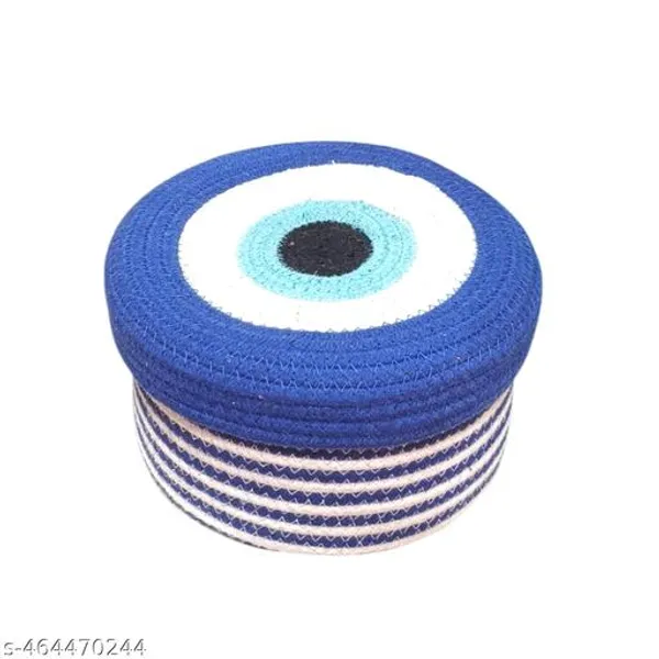 Blue_And_White_Bharat_Fabtex_Evil_Eye_Multi_Purpose_Essential_Jute_Basket_With_Lid_Blue_Color_Storage_Baskets_For_Bathroom_Living_Room_&_Kitchen_Organiser_Vanity_First_Aid