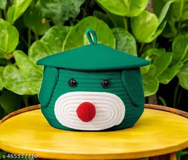 Green_Multi_Purpose_Storage_Containers_Egg_Storage_Basket_Stationery_Basket_Eco_Friendly_Basket_Jute_Storage_Basket