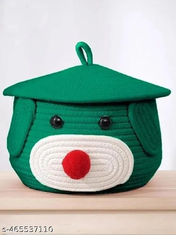 Green_Multi_Purpose_Storage_Containers_Egg_Storage_Basket_Stationery_Basket_Eco_Friendly_Basket_Jute_Storage_Basket