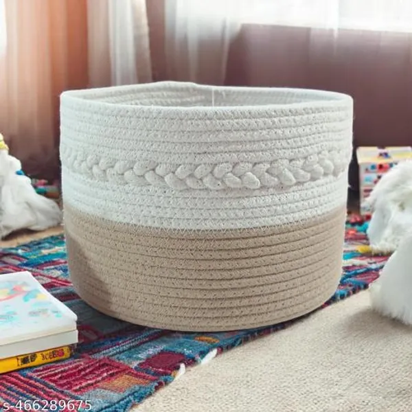 Jute_Basket_Beige_&_White_Tone_10x6"_