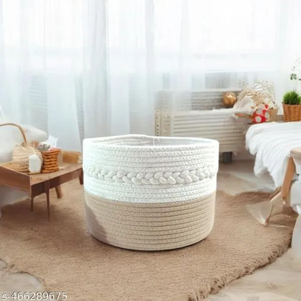 Jute_Basket_Beige_&_White_Tone_10x6"_