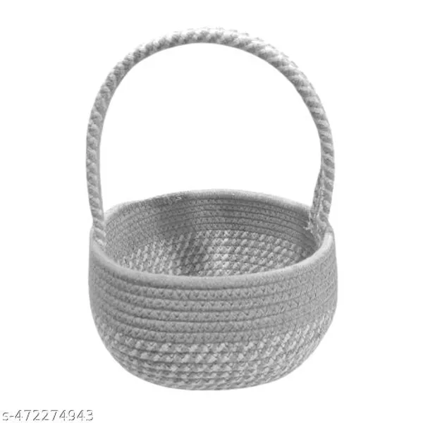 Grey_Cotton_Rope_Pooja_Basket_|_8x4_Inch_Traditional_Storage_Organizer_|_Multipurpose_Puja_Samagri_Holder_|_Eco-Friendly_Handwoven_Basket_for_Home_&_Gifting