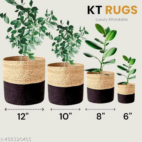 Beige_And_Black_Jute_Planter_Multipurpose_Basket