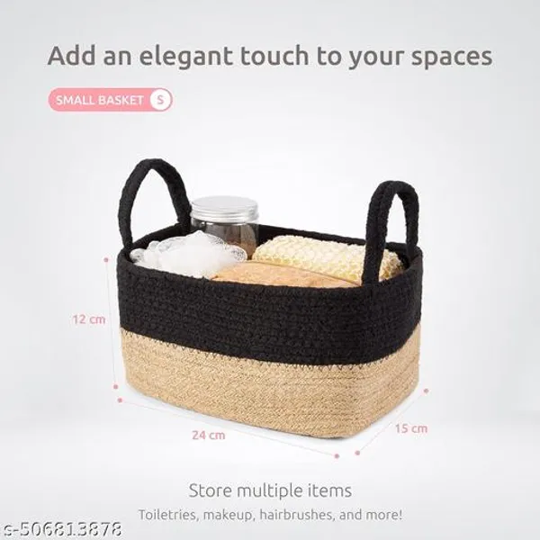 Beige_And_Black__Storage_Organiser_Basket