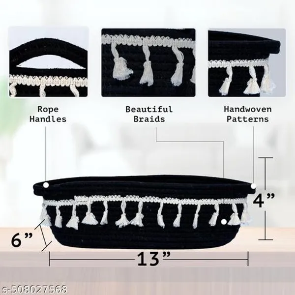 Black_Oval_Basket_Storage_with_Handmade_Noted_Laces