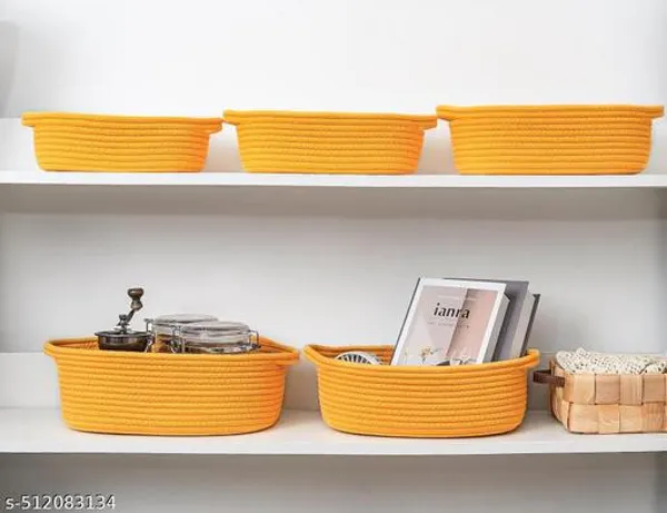 Yellow_Set_Of_5_Oval_Baskets_For_Home_And_Office