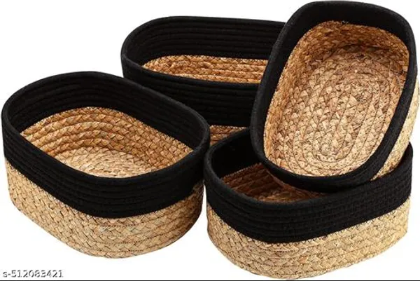 Jute_Storage_Pack_of_4_Rectangular_Basket_10x8x4"_