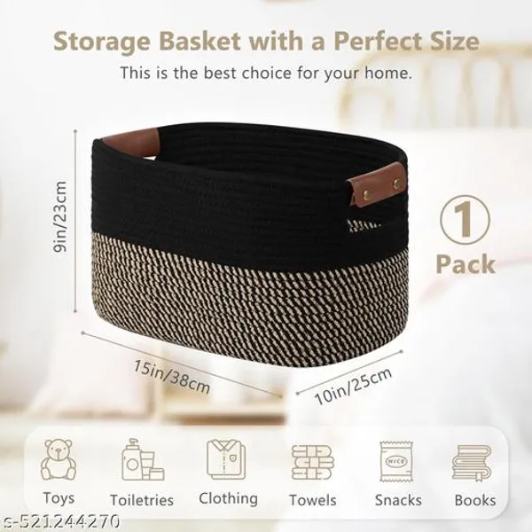 Cotton_Rope_Storage_Basket_Rectangle_With_Handles_Woven_Basket_For_Laundry_Towels_Clothes_Books_&_Toys_(_15X10X9_Inch_)