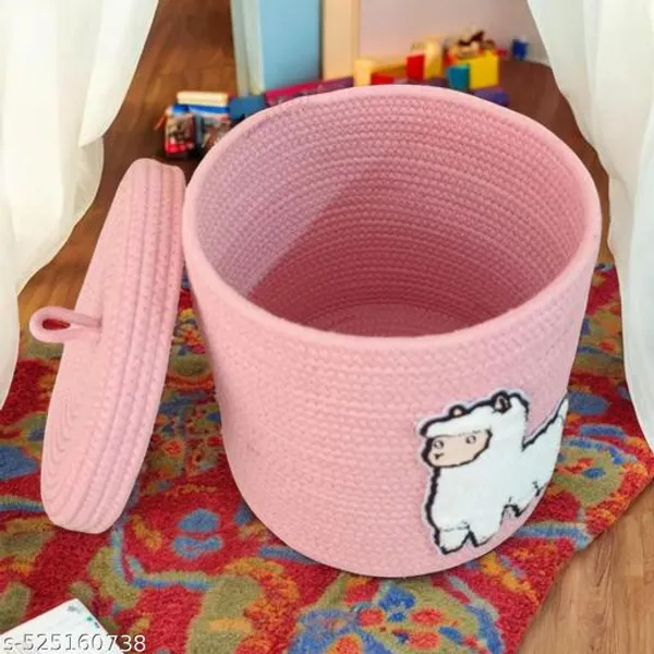 Pink_Evil_Eye_Basket_With_Lid_For_Kids_Nursery_Storage_(8X8_Inch)