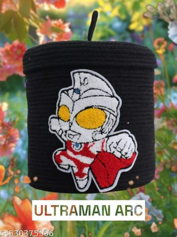 Black_Ultraman_Character_Design_Decorative_Container_For_Kids_Room