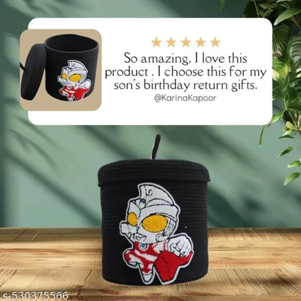 Black_Ultraman_Character_Design_Decorative_Container_For_Kids_Room