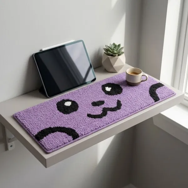 Keyboard_Wrist_Rest_Cute_Cat_-_Soft_Tufted_Plush_Wrist_Support_Pad_for_Mechanical_Keyboard,_Kawaii_Purple_Desk_Mat,_Non-Slip_Ergonomic_Wrist_Cushion_for_Gaming_Home_Office,_18_x_7_Inch