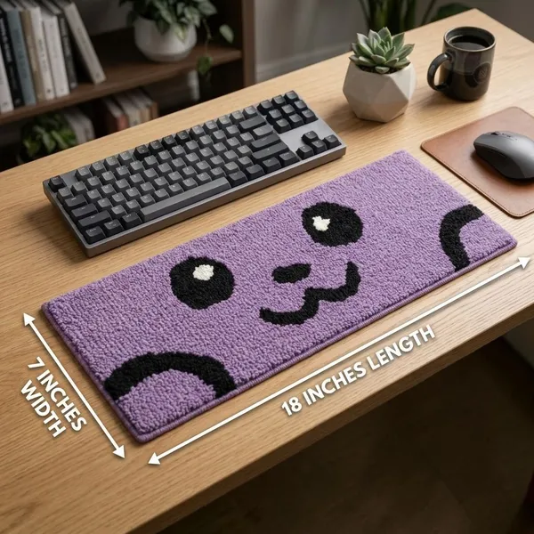 Keyboard_Wrist_Rest_Cute_Cat_-_Soft_Tufted_Plush_Wrist_Support_Pad_for_Mechanical_Keyboard,_Kawaii_Purple_Desk_Mat,_Non-Slip_Ergonomic_Wrist_Cushion_for_Gaming_Home_Office,_18_x_7_Inch
