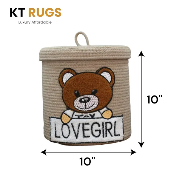 Beige_Cotton_Rope_Storage_Basket_With_Teddy_Bear_Design_Nursery_Hamper_With_Lid_Lovegirl_Pattern
