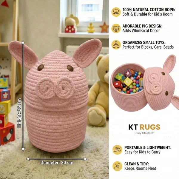 Pink_Handmade_Rope_Storage_Basket_Set_With_Cute_Bunny_Lid_Jute_Woven_Baskets_For_Nursery_Organization