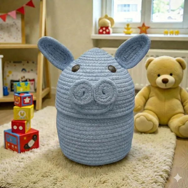 Blue_Handmade_Rope_Storage_Basket_Set_With_Cute_Piggy_Lid_Jute_Woven_Baskets_For_Nursery_Organization