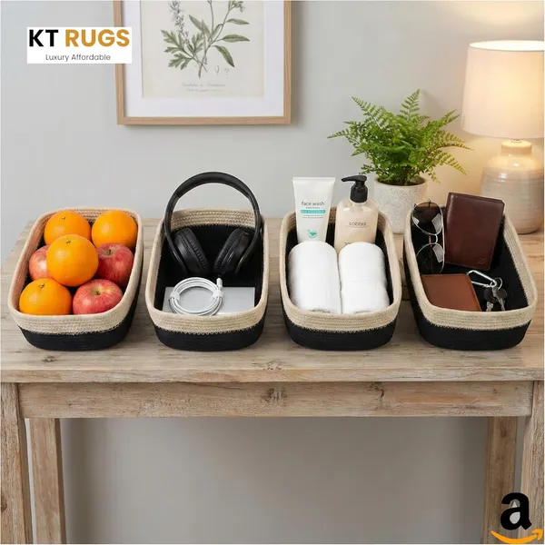 Beige_And_Black_Woven_Storage_Baskets_Jute_Rope_Organizer_Bins_Black_And_Natural_Multiple_Sizes_Home_Organization_(Set_Of_4)