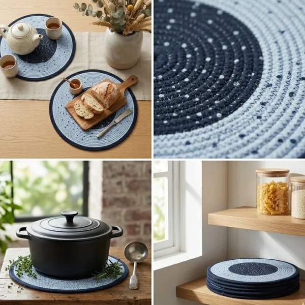 Coastal_Coil_Collection_Round_Braided_Cotton_Rope_Placemat_|_15"_Diameter_|_Hand-Coiled_|_Navy_Blue_&_White_|_Dining_Table,_Kitchen,_Outdoor_|_Set_of_1/2/4/6-KT_RUGS