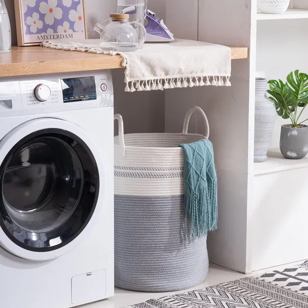 Cotton_Rope_Basket_Large_Blanket_Basket_Woven_Storage_Basket_Toy_Storage_Organiser_Nursery_Decor_Laundry_Hamper_with_Handle_58L_(38cm(D)_x50cm(H),_Z-grey)