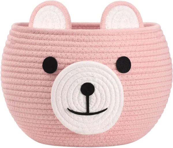 Cotton_Rope_Storage_Basket_with_Cute_Bear_Face_–_Handcrafted_Baby_Nursery_Organizer,_Toy_Bin_&_Home_Décor_Basket_|_Ø_25_cm_×_H_18_cm_|_100%_Natural_Cotton_|_Baby_Shower_Gift