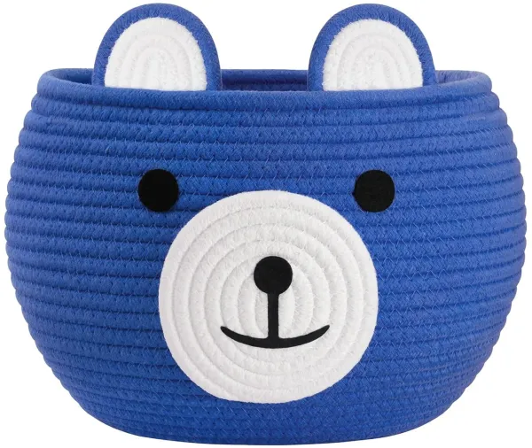 Cotton_Rope_Storage_Basket_with_Cute_Bear_Face_–_Handcrafted_Baby_Nursery_Organizer,_Toy_Bin_&_Home_Décor_Basket_|_Ø_25_cm_×_H_18_cm_|_100%_Natural_Cotton_|_Blue_Baby_Shower_Gift