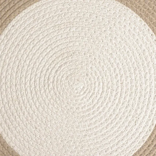 Cotton_Round_Table_Mat_-_32_cm_Diameter_|_Beige_&_Off_White_|_Handmade_Rib_Style_Chargers_for_Diner_Plates
