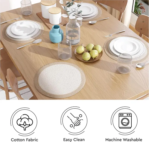 Cotton_Round_Table_Mat_-_32_cm_Diameter_|_Beige_&_Off_White_|_Handmade_Rib_Style_Chargers_for_Diner_Plates