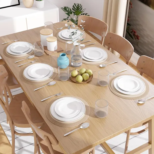 Cotton_Round_Table_Mat_-_32_cm_Diameter_|_Beige_&_Off_White_|_Handmade_Rib_Style_Chargers_for_Diner_Plates