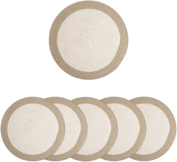 Cotton_Round_Table_Mat_-_32_cm_Diameter_|_Beige_&_Off_White_|_Handmade_Rib_Style_Chargers_for_Diner_Plates
